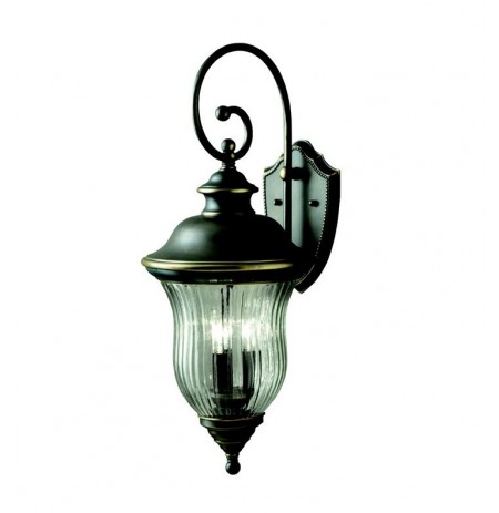 Kichler 9492OZ Sausalito Collection 3 Light Outdoor Wall Sconce in Olde Bronze