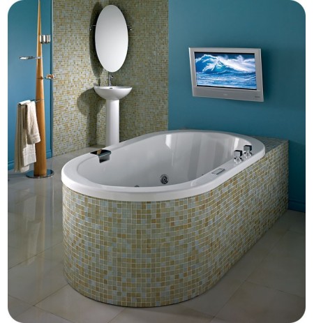Neptune TAO3260 Tao 60" x 32" Customizable Oval Bathroom Tub