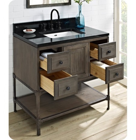 Fairmont Designs 1401-36 Toledo 36 inch Traditional Bathroom Vanity in a Grey Finish