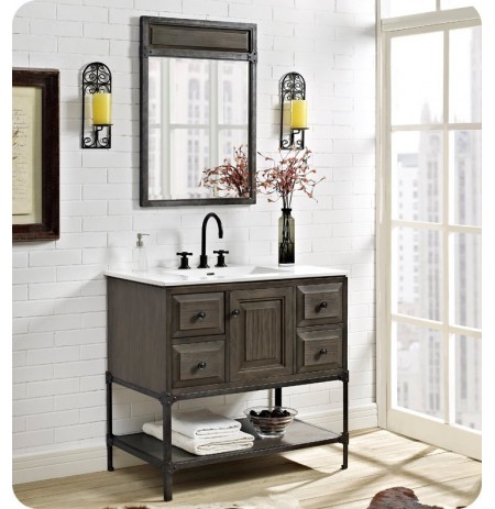 Fairmont Designs 1401-36 Toledo 36 inch Traditional Bathroom Vanity in a Grey Finish