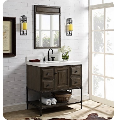Fairmont Designs 1401-36 Toledo 36 inch Traditional Bathroom Vanity in a Grey Finish