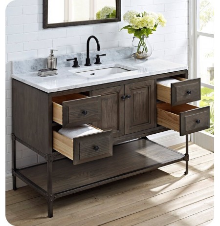 Fairmont Designs 1401-48 Toledo 48 inch Traditional Bathroom Vanity in a Grey Finish