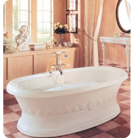 Neptune UL72 Ulysse 72" Freestanding Customizable Oval Bathroom Tub