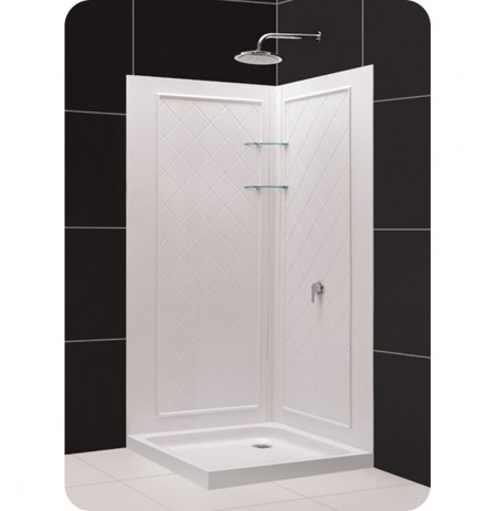 DreamLine Qwall4-DL-618 Qwall-4 Shower Base and Backwall Kit