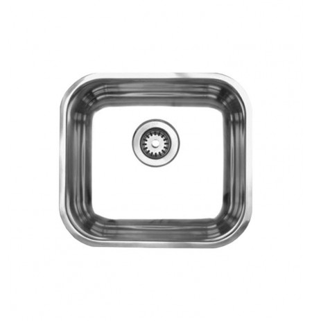Whitehaus WHNU1614 Noah's Collection Brushed Stainless Steel Single Bowl Undermount Sink