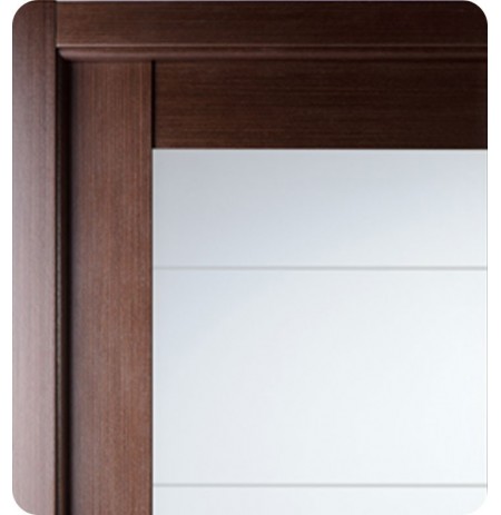 Arazzinni M209-W Maximum 209 Interior Door in a Wenge Finish with Frosted Glass