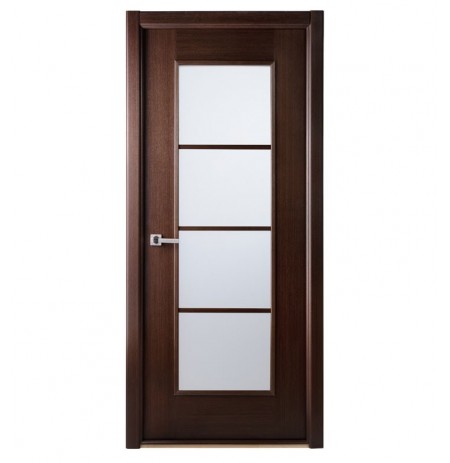 Arazzinni ML310-W Modern Lux Interior Door in a Wenge Finish with Frosted Glass