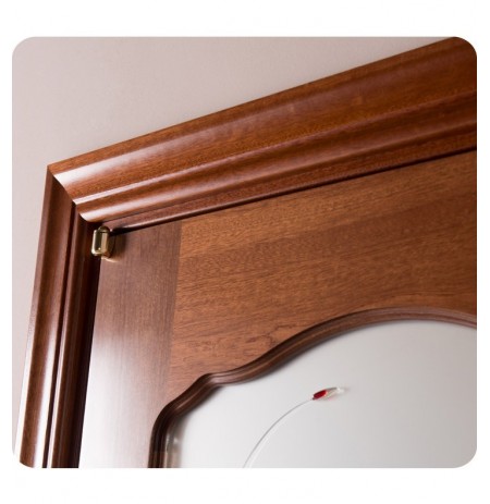 Arazzinni DV-S Desta Verra Interior Door in a Sapele Finish with Frosted Glass Design