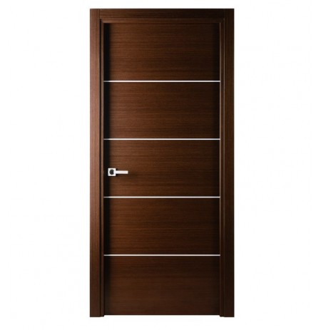 Arazzinni M-IW Mia Interior Door in a Wenge Finish with Silver Strips