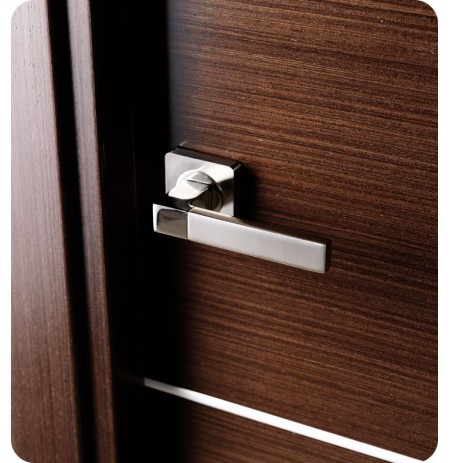 Arazzinni M-IW Mia Interior Door in a Wenge Finish with Silver Strips