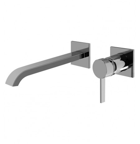 Graff G-6236-LM39W Qubic Tre L 9 3/4" Wall Mounted Lavatory Faucet with Single Handle