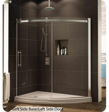 Fleurco NOVSL66 Novara Slice Curved Glass Door and Panel Fleurco NOVSL66 Novara Slice Curved Glass Door and Panel