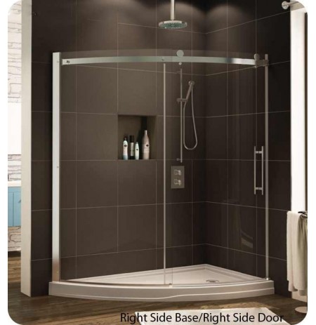 Fleurco NOVSL66 Novara Slice Curved Glass Door and Panel Fleurco NOVSL66 Novara Slice Curved Glass Door and Panel