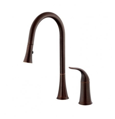 Danze D459022BR Antioch™ Single Handle Pull-Down Kitchen Faucet in Tumbled Bronze
