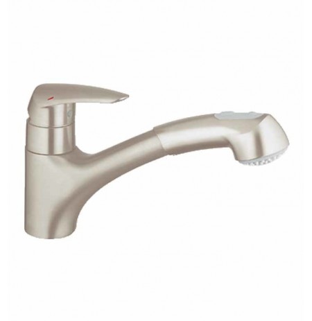 Grohe 33330DC1 Eurodisc Dual Spray Pull-Out Faucet in Super Steel