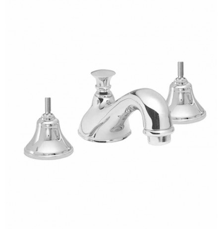 California Faucets 2002-LH Builders 20 Series Traditional Spout Widespread Faucet without Handles