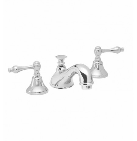 California Faucets 2002-ML Builders 20 Series Traditional Spout Widespread Faucet with Metal Lever Handles