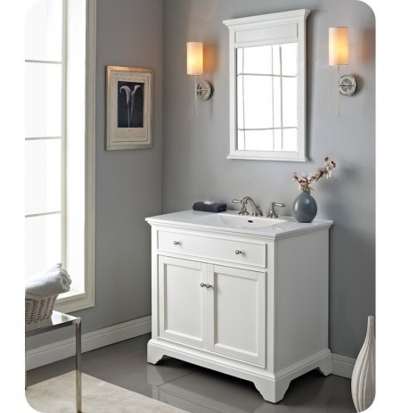Fairmont Designs 1502-V36 Framingham 36" Modern Bathroom Vanity in Polar White