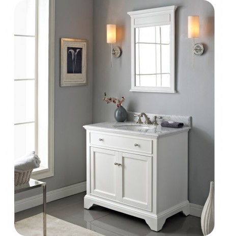 Fairmont Designs 1502-V36 Framingham 36" Modern Bathroom Vanity in Polar White