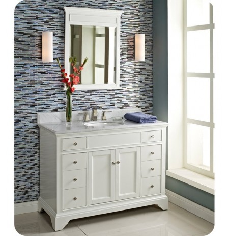 Fairmont Designs 1502-V48 Framingham 48" Modern Bathroom Vanity in Polar White