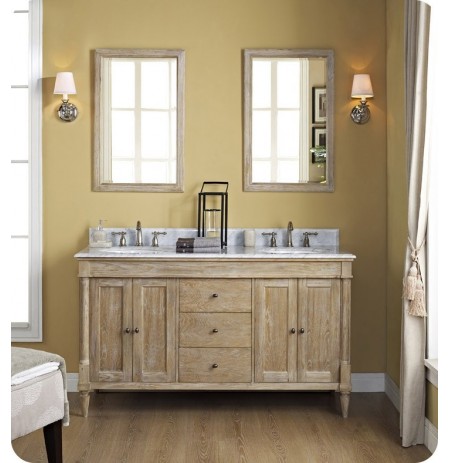 Fairmont Designs 142-V6021D Rustic Chic 60" Modern Bathroom Vanity Double Bowl