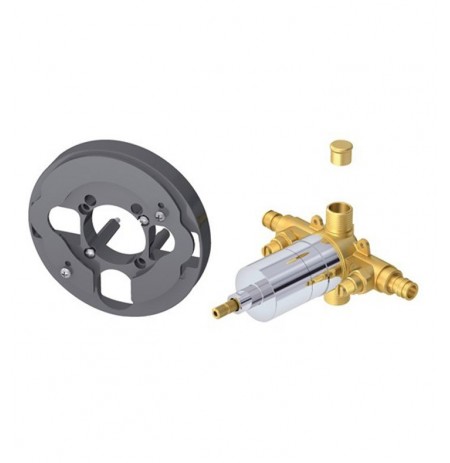 Danze D112505T Single Control Pressure Balance Mixing Valve with Screwdriver Stops in Rough Brass