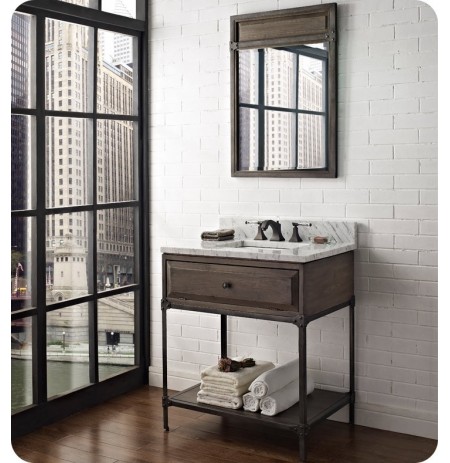 Fairmont Designs 1401-VH30 Toledo 30" Open Shelf Modern Bathroom Vanity