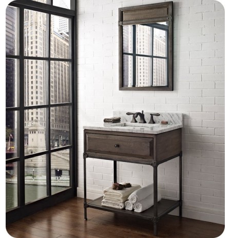 Fairmont Designs 1401-VH30 Toledo 30" Open Shelf Modern Bathroom Vanity