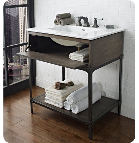 Fairmont Designs 1401-VH30 Toledo 30" Open Shelf Modern Bathroom Vanity