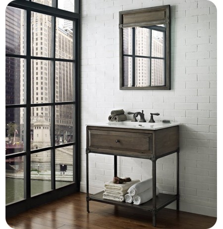Fairmont Designs 1401-VH30 Toledo 30" Open Shelf Modern Bathroom Vanity
