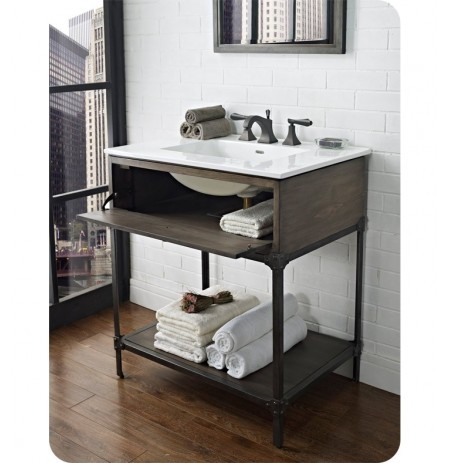 Fairmont Designs 1401-VH30 Toledo 30" Open Shelf Modern Bathroom Vanity