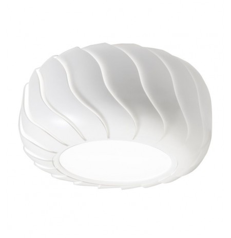 Elan Lighting 83464 Belize Flush Mount in White With White Glossy PC Diffuser