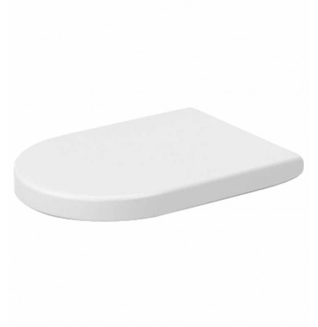 Duravit 0063390000 Darling New Plastic Elongated Toilet Seat and Cover in White Alpin Finish