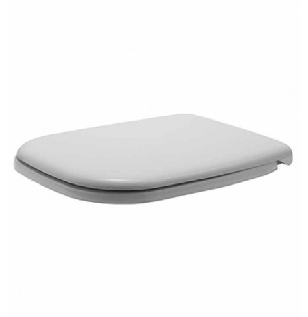 Duravit 0067390000 D-Code Plastic Specialty Toilet Seat and Cover in White Alpin Finish