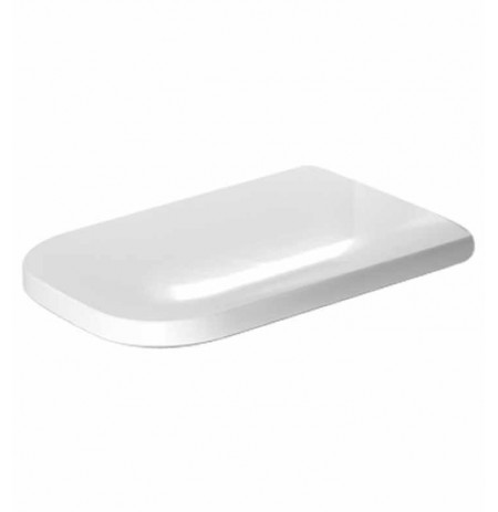 Duravit 0064690099 Happy D Plastic Elongated Toilet Seat and Cover in White Alpin Finish