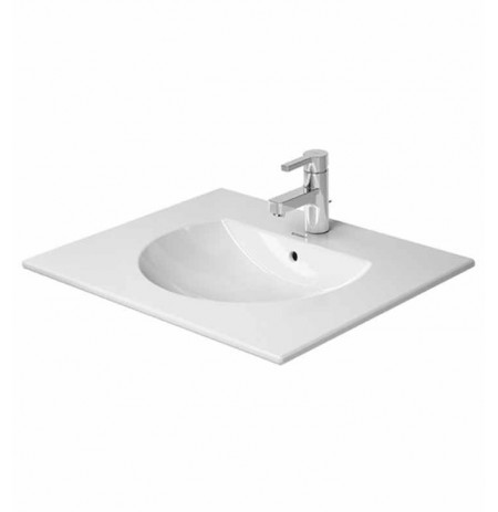 Duravit 04996300 Darling New Vanity Top W 24 3/4" x D 20 1/2" Porcelain Bathroom Sink