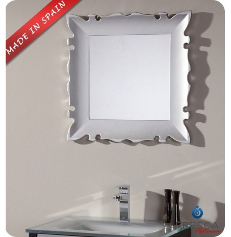 Fresca Platinum FPMR7512SL Versalles 24" Bathroom Mirror in Silver Gloss