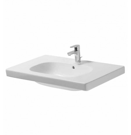 Duravit 03428500 D-Code 33 1/2 inch Porcelain Bathroom Sink