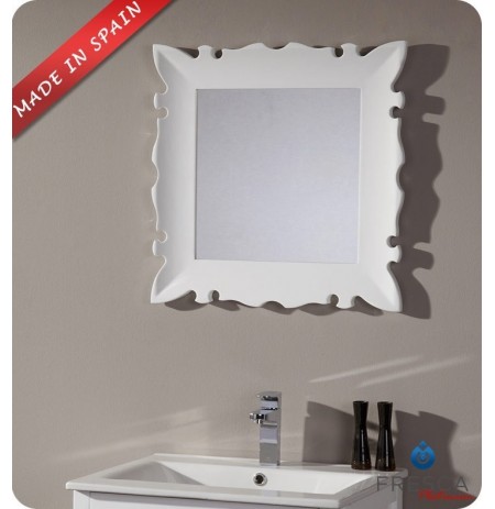 Fresca Platinum FPMR7512WH Versalles 24" Bathroom Mirror in White Gloss