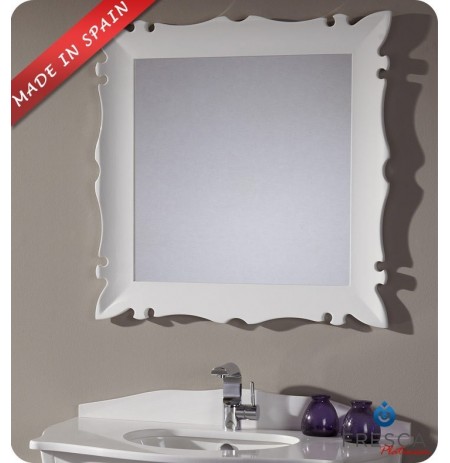 Fresca Platinum FPMR7514WH Versalles 32" Bathroom Mirror in White Gloss
