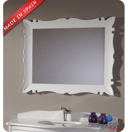 Fresca Platinum FPMR7516WH Versalles 43" Bathroom Mirror in White Gloss