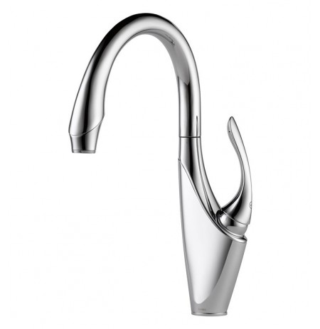 Brizo 61055LF Vuelo Single Handle Waterfall Kitchen Faucet
