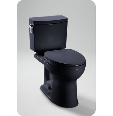 TOTO CST454CUF Drake II 1G Close Coupled Toilet in Ebony Black