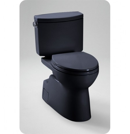 TOTO CST474CEF Vespin® II Two Piece High Efficiency Toilet, 1.28GPF in Ebony Black