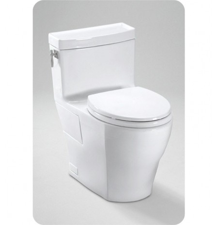 TOTO MS626214CEFG Aimes® One-Piece High-Efficiency Toilet, 1.28GPF, with SanaGloss