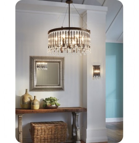 Kichler 43727ESP Piper 2 Light Wall Sconce in Espresso