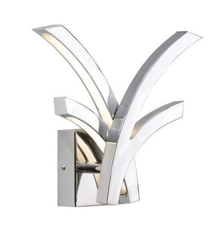 Elan Lighting 83520 Zara LED Sconce in Chrome Finish With Etched Acrylic