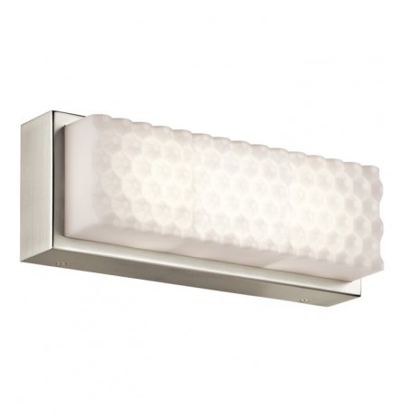 Elan Lighting 83649 Merco LED Sconce in Brushed Nickel Finish and Ivory-White Acrylic Shade