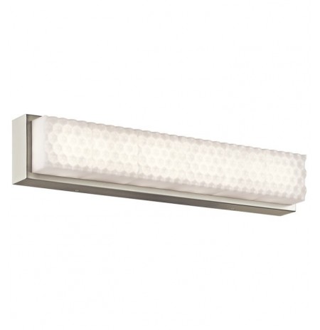 Elan Lighting 83653 Merco LED Vanity in Brushed Nickel Finish and Ivory-White Acrylic Shade