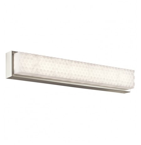 Elan Lighting 83655 Merco LED Vanity in Brushed Nickel Finish and Ivory-White Acrylic Shade